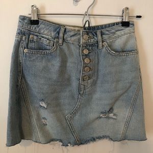 Free People Jean Skirt